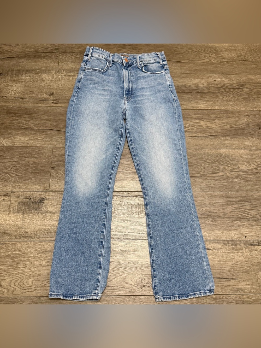 MOTHER The Hustler Ankle Jeans Scenic Route Medium Wash Flare Leg Sz 28 - Picture 2 of 14